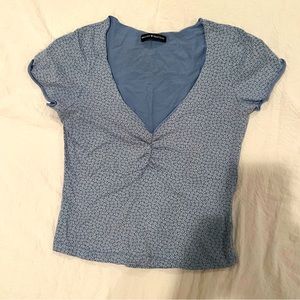 Brandy Melville floral crop top